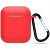 Ochranné pouzdro na Apple Airpods 1,2 silikónové hladké Farva: Červená Ochranné pouzdro na Apple Airpods 1,2 silikónové hladké Farva: Červená
