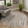 Moderný okrúhly koberec LINDO 8843 - sivobéžový Priemer koberca: 120cm Moderný okrúhly koberec LINDO 8843 - sivobéžový Priemer koberca: 120cm