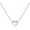 Beneto Pôvabný strieborný náhrdelník so zirkónmi AGS1283 / 47L