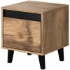 Cama Meble Nočný stolík NORD (2ks), dub wotan/antracyt Cama Meble Nočný stolík NORD (2ks), dub wotan/antracyt