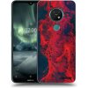 Picasee silikónový prehľadný obal pre Nokia 7.2 - Organic red Picasee silikónový prehľadný obal pre Nokia 7.2 - Organic red