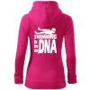 Swimming is in my DNA - Mikina dámska trendy zipper s kapucňou - S ( Purpurová ) Swimming is in my DNA - Mikina dámska trendy zipper s kapucňou - S ( Purpurová )