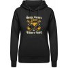 AWDis Hoodie Mikina - Kde je pivo Tam je nádej - Čierna - XL - Dámske AWDis Hoodie Mikina - Kde je pivo Tam je nádej - Čierna - XL - Dámske