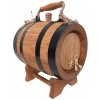 Dubový sud 2L s rukoväťou (čierne obruče) Dubový sud 2L s rukoväťou (čierne obruče)