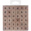 Drevené pečiatky 36ks - abeceda malá Drevené pečiatky 36ks - abeceda malá