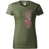 Handel Tričko - Ľudový ornament Farba: khaki, Veľkosť: 2XL, Strih oblečenia: dámsky Handel Tričko - Ľudový ornament Farba: khaki, Veľkosť: 2XL, Strih oblečenia: dámsky