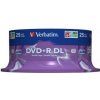 Verbatim 43757 DVD+RDL Double Layer Matt Silver, 25-pack Spindle, 8.5GB, 8x, 12cm Verbatim 43757 DVD+RDL Double Layer Matt Silver, 25-pack Spindle, 8.5GB, 8x, 12cm