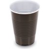 WIMEX Kávový pohár (PP) hnedo/biely O70mm 180ml [100 ks]