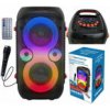 BEZDRÔTOVÝ PRENOSNÝ REPRODUKTOR BOOMBOX LED KARAOKE BLUETOOTH FM RÁDIO USB BEZDRÔTOVÝ PRENOSNÝ REPRODUKTOR BOOMBOX LED KARAOKE BLUETOOTH FM RÁDIO USB