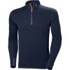 Helly Hansen Tričko LIFA Merino 75107 1/2 zip funkční dlouhý rukáv pánské COT595107aip00-navy/dark o Navy/oranžová tmavá