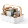 Stohovateľný organizér 35,5x24,5 cm Umbra BELLWOOD - biely/prírodný Stohovateľný organizér 35,5x24,5 cm Umbra BELLWOOD - biely/prírodný