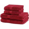 Červené froté bavlnené uteráky a osušky v súprave 4 ks Marina – DecoKing Červené froté bavlnené uteráky a osušky v súprave 4 ks Marina – DecoKing