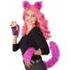 NEÓNOVO RUŽOVÝ KOSTÝM MAČKY - UŠI, CHVOST, RUKAVICE, DOPLNKY - COSPLAY, KARNEVAL NEÓNOVO RUŽOVÝ KOSTÝM MAČKY - UŠI, CHVOST, RUKAVICE, DOPLNKY - COSPLAY, KARNEVAL