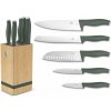Berlingerhaus Súprava nožov so stojanom BAMBOO 6 ks Matte Green Collection