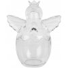 Clayre & Eef Transparentná sklenená dóza anjel - 15*10*18 cm - Clayre & Eef Clayre & Eef Transparentná sklenená dóza anjel - 15*10*18 cm - Clayre & Eef