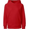 Neutral Mikina s kapucí O 13101 bio bavlna dětská COT771301004y1-red Červená