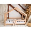 Woodisio Detská domčeková posteľ EMA Farba: Prírodné drevo, Variant: 160 x 90 Woodisio Detská domčeková posteľ EMA Farba: Prírodné drevo, Variant: 160 x 90