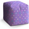 Sablio Taburet Hviezdy na fialovej - 40x40x40 cm Sablio Taburet Hviezdy na fialovej - 40x40x40 cm