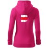 Turistická značka - červená - Mikina dámska trendy zipper s kapucňou - L ( Purpurová ) Turistická značka - červená - Mikina dámska trendy zipper s kapucňou - L ( Purpurová )