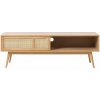 TV stolík v dekore duba v prírodnej farbe 150x50 cm Barrali – Unique Furniture TV stolík v dekore duba v prírodnej farbe 150x50 cm Barrali – Unique Furniture