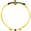 Šnúrkový Glosery náramok s lesknúcim krištáľom v tvare krížika od Swarovski®, mini šnúrka 1mm, žltá šnúrka 1,5mm Obvod zápästia: S 16-17 cm, Krížik: zlatý, Mini šnúrka: čierna Šnúrkový Glosery náramok s lesknúcim krištáľom v tvare krížika od Swarovski®, mini šnúrka 1mm, žltá šnúrka 1,5mm Obvod zápästia: S 16-17 cm, Krížik: zlatý, Mini šnúrka: čierna