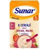 Sunar mliečna KAŠA 8 CEREÁLIÍ príchuť jahoda, malina (od ukonč. 8. mesiaca) 1x210 g Sunar mliečna KAŠA 8 CEREÁLIÍ príchuť jahoda, malina (od ukonč. 8. mesiaca) 1x210 g