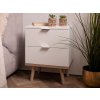Nočný stolík Göteborg, biela/dub sonoma Nočný stolík Göteborg, biela/dub sonoma