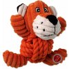 Hračka Dog Fantasy Safari tiger s uzlom pískací 18cm Hračka Dog Fantasy Safari tiger s uzlom pískací 18cm