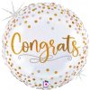 Fóliový balón Congrats zlate bodky 46cm Fóliový balón Congrats zlate bodky 46cm