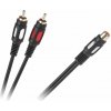1 RCA káblová zásuvka - 2 RCA zástrčky 25 cm 1 RCA káblová zásuvka - 2 RCA zástrčky 25 cm