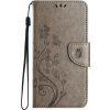 Peňaženkové puzdro Embossing Pattern Motýľ a kvet sivé– Samsung Galaxy A15 4G/5G Peňaženkové puzdro Embossing Pattern Motýľ a kvet sivé– Samsung Galaxy A15 4G/5G