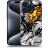 Picasee silikónový prehľadný obal pre Apple iPhone 16 Pro Max - Black Gold 2 Picasee silikónový prehľadný obal pre Apple iPhone 16 Pro Max - Black Gold 2