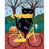 ZUTY Maľovanie podľa čísel - ČIERNA MAČKA A ŽLTÝ BICYKEL Rámovanie: vypnuté plátno na rám, Rozmer: 40x50 cm ZUTY Maľovanie podľa čísel - ČIERNA MAČKA A ŽLTÝ BICYKEL Rámovanie: vypnuté plátno na rám, Rozmer: 40x50 cm