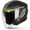Otvorená helma na motorku TXR City černo-sivo-fluo žltá Veľkosť: S Otvorená helma na motorku TXR City černo-sivo-fluo žltá Veľkosť: S