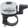 FORCE zvonček MINI - Fe / plast, 22,2 mm, Strieborná farba