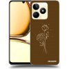Picasee silikónový čierny obal pre Realme C53 - Brown flowers Picasee silikónový čierny obal pre Realme C53 - Brown flowers