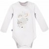 Eevi Body rozopínacie s dlhým rukávom MELLOW biele - 62 Eevi Body rozopínacie s dlhým rukávom MELLOW biele - 62