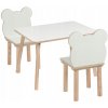 Stolík a dve stoličky MEDVEĎ pre deti 50 x 70 x 47 cm, súprava MDF + drevo Stolík a dve stoličky MEDVEĎ pre deti 50 x 70 x 47 cm, súprava MDF + drevo