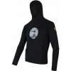 Pánska mikina klokanka SENSOR MERINO UPPER HELI čierna XL Pánska mikina klokanka SENSOR MERINO UPPER HELI čierna XL