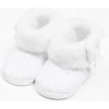 Dojčenské zimné krajkové čižmy New Baby 3-6 m biele - 3-6 m