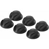 AlzaPower Cable Clips 6 pcs čierny AlzaPower Cable Clips 6 pcs čierny