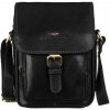 Pánska kožená crossbody taška KT183 čierna