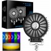 PRACOVNÁ LED LAMPA CESTNÁ 18W RGB 12V 24V DRL PRACOVNÁ LED LAMPA CESTNÁ 18W RGB 12V 24V DRL