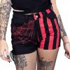 kraťasy dámske HEARTLESS - ARACHNE - BLACK/RED - SH-ARHE-BR 28 kraťasy dámske HEARTLESS - ARACHNE - BLACK/RED - SH-ARHE-BR 28
