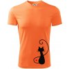 Zamilovaná mačka spredu - Pánske tričko Fantasy športové - S ( Neon mandarine ) Zamilovaná mačka spredu - Pánske tričko Fantasy športové - S ( Neon mandarine )