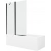 MEXEN/S - Cubik obdĺžniková vaňa 170 x 70 cm s panelom + vaňová zástena 120, transparent, čierna 550317070X9412117000 MEXEN/S - Cubik obdĺžniková vaňa 170 x 70 cm s panelom + vaňová zástena 120, transparent, čierna 550317070X9412117000