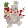 Led dekorácia do okna, snehuliak, s prísavkou, 3v Led dekorácia do okna, snehuliak, s prísavkou, 3v