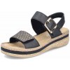 Dámske sandále RIEKER V0951-00 čierna S6 40 Dámske sandále RIEKER V0951-00 čierna S6 40