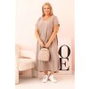 Kesi Włoski Dámska sukňa plus size s krátkym rukávom a volánom z ľahkej viskózy cappuccino biela | krémová One size Kesi Włoski 5907302150332 Kesi Włoski Dámska sukňa plus size s krátkym rukávom a volánom z ľahkej viskózy cappuccino biela | krémová One size Kesi Włoski 5907302150332