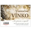 50 ks Etiketa na vianočné vínko s logom 50 ks Etiketa na vianočné vínko s logom